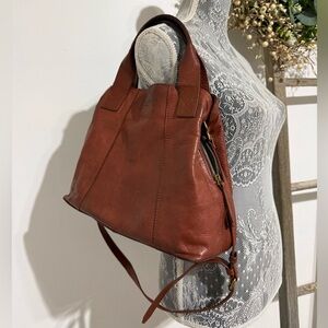 American Leather Co. Cognac two way bag